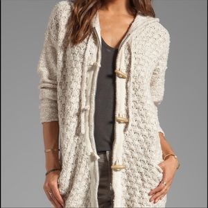 Free People Turn Up The Sun toggle coat/ sweater